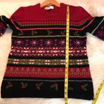 Petite Sophisticate VTG Wool blend fair isle holiday Christmas sweater Medium Photo 7