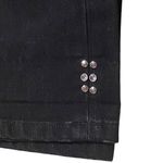 White House | Black Market Noir Black Pedal Pusher Capri Size 4 Stud Detail Photo 3