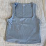 Garage light blue scoop neck tank top Photo 0