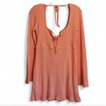 Free People - Brynne Boho Flared Long Bell Sleeve Open Back Mini Dress NWOT Photo 3