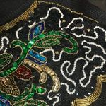 Vintage 80s Heavily Beaded Sequin Sweater. M/L. Black, Colorful, Gold Maximalism Black Size L Photo 10