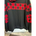 Blooming Jelly Black And Plaid Woman’s Hoodie Size XL Photo 8