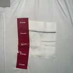 Kenneth Cole Reactrion Tunic Top Womens XL Cap Sleeve V Neck Ecru NWT HI-Lo Hem Photo 3