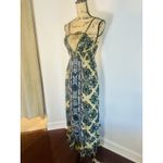 Free People  That Moment Maxi Slip Dress Blue Combo Size XS Photo 4