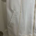 Quacker Factory  White French Terry Vest with Rhinestone Zipper Size L Photo 4
