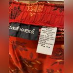 Sag Harbor VTG 90s Fairycore Red Floral Patterned Wrap Maxi Skirt - M Photo 13