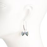 Betsey Johnson NWT  Bow Watercolor Drop Earrings Photo 1