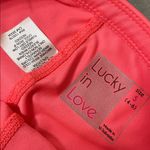 Lucky in Love Ruched Skirted leggings size Small Pink Photo 9