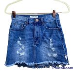 One Teaspoon Distressed Denim Skirt Photo 0