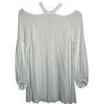 Free People Sz S Drift Away Cold Shoulder Tunic Top Mini Dress White Photo 1