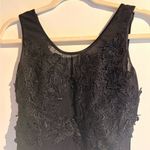 Hera Collection Black sheer lace appliqué top Photo 3