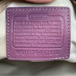 Coach Leather Soho North South Tote Shoulder Bag. Berry Purple Color Photo 8