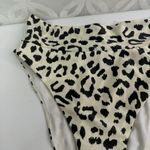 Aerie Leopard High Cut Cheeky Bikini Bottom Size M Photo 1