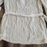 Retrofête Retrofete Grace Sequin Dress in Moonglow White Size XS NWT Belt Long Sleeve Photo 9