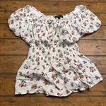 Almost Famous ‎ Floral Off-Shoulder Top Medium Photo 0