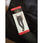 NWT Dalia Mid Rise Black Plaid Tummy Control Pull On Slim Dress Pants Sz Medium Photo 5