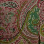 ninety skirt wrap around. ‎ Size 12. Cotton. Green pink white paisley. Photo 4