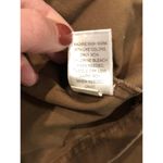 SO  Medium Brown Military Maverick Bomber Jacket Button Patch Neutral Photo 9