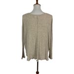 Urban Outfitters  Cream V Neck Long Sleeve Top Small Boho Slouchy Knit Photo 2