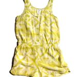 Urban Outfitters Vtg Y2K Yellow is Gold Silk Tie Dye Romper Playsuit Dress M Photo 1