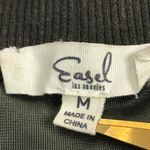 easel  Lagenlook Velour Top‎ Women's Medium Long Sleeve Sweatshirt Asymmetrical Photo 3