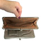 Hobo International Lauren Clutch Brown Floral Silver Hardware - READ Photo 3