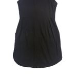 AllSaints Black Sleeveless Shirt Dress Italian Cloth Button Front Pockets Size 2 Photo 8