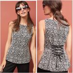Anthropologie  Vanessa Virginia Corset Tank Top Lace Up Back Medium Photo 1