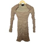 Michael Costello  x REVOLVE Franky Mini Dress in Taupe‎ Photo 1