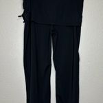 Athleta  Black Skirted Side Tie Athletic Capri Leggings Photo 4