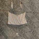 Free People  Silver Glitter Bodysuit Photo 9