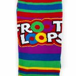 Kellogg’s Cereal Crew Socks Mens Womens Frosted Flakes Froot Loops Striped Gift Blue Photo 5