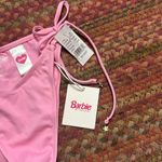 NWT MATTEL BARBIE x PAC SUN HIGH CUT SIDE TIE LIMITED EDITION BIKINI BOTTOM Pink Size XS Photo 3