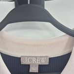 J.Crew  Navy and Cream Short Sleeve Bussiness office Sweather Dress Size Large Photo 7