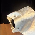 Notations  Black Velvet Pants Set with Cream Cuffs and Collar Photo 11