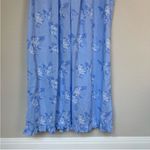 Eileen West Blue Hydrangea Woven Cotton Nightgown S Blue Photo 8