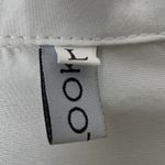 Miss Look Floral Top Womens Large Mature Modest Art Lightweight Career Workwear White Photo 1