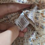 Love Tree Cream Floral Boho Cropped Blouse Ruffle Skirt 2 Piece Set Size Medium Photo 11