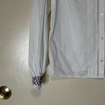 Sézane Sezane Ivory Button Down Shirt with Dark Trim Photo 4