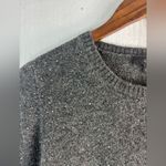 J.Crew  S Sparkle Soft Merino Wool Alpaca Blend Gray Crew Neck Pullover Sweater Photo 2