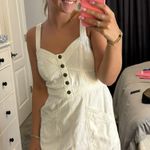 Japna White Jean Dress Photo 0