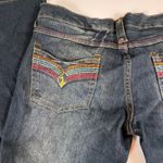 Baby Phat Y2K  Jeans Size 15‎ Rainbow Pocket Flap Embroidered Bootcut Denim Photo 11