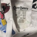Care Bears Hoodie Womens S Cropped Long Sleeve Graphic White Pink Kidcore Y2K Photo 1
