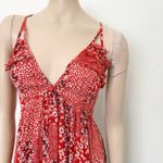 Selfie Leslie [] Red Dote On Me Ruffle Trim V-Neck Strappy Back Dress NWT Size XL Photo 8