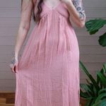 Anthropologie Stitchdrop Leyla Sugar Pink Cotton Gauze Ruffle Dress Photo 0