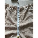C&C California  Womens XL Tan Linen Blend Pull On Cargo Pants Pockets‎ Y2K Beach Photo 6