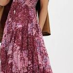 Free People Sundrenched Short Sleeve Maxi Dress Femme Rose Pink Medium NWT Photo 0