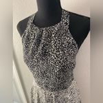 EXPRESS NEW $108  Polka Dot Leopard Flowy Halter Neck Dress M Photo 1