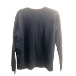 ✨Trilllogy Embroidered Floral Sz Large Navy Sweatshirt✨ Blue Photo 2