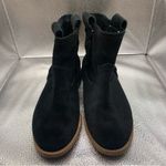 Soludos  Black Booties Suede Braided Pull On Low Heel Ankle Boot Womens Size 7 F7 Photo 2
